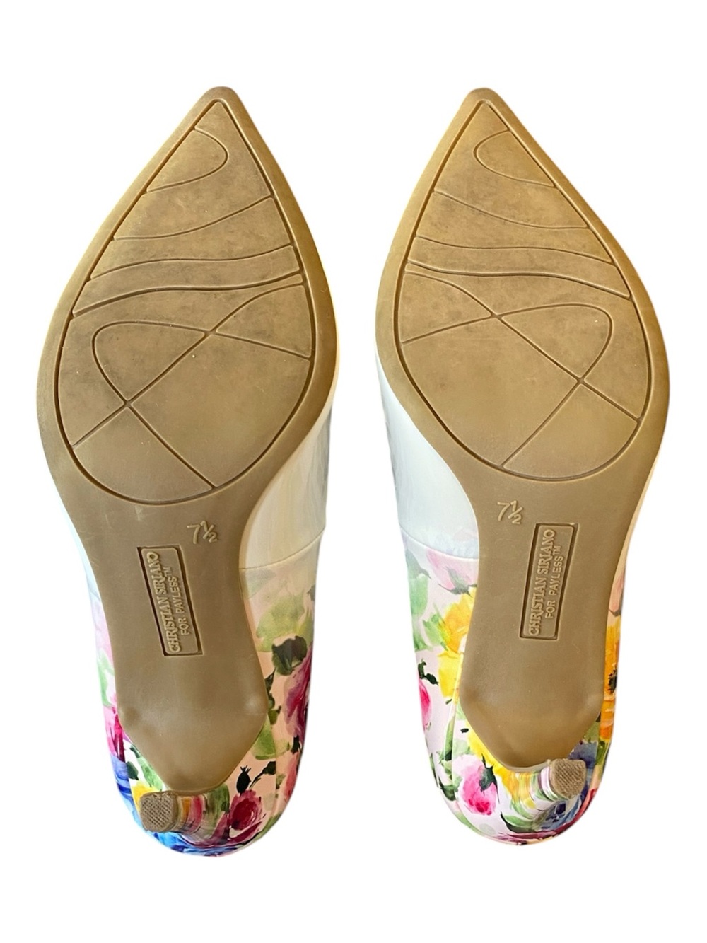 Christian Siriano Habit Floral Pointed Toe Stiletto Heels Women’s 7.5 - Picture 9 of 14